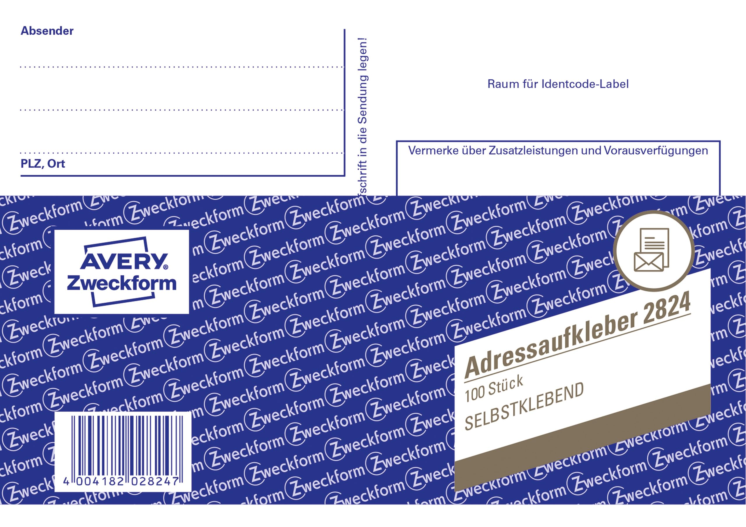 avery-zweckform-2824-adressaufkleber-din-a6-selbstklebend-wei-100-blatt image 1