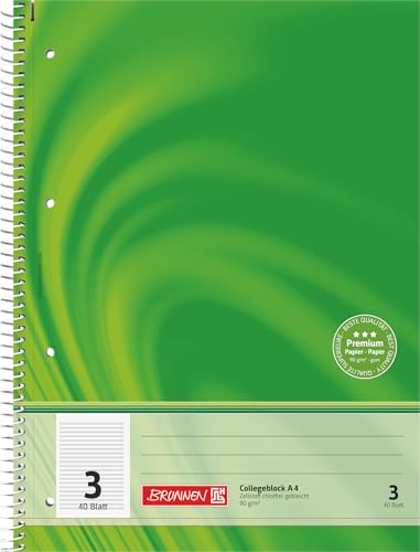 brunnen-collegeblock-premium-vivendi-a4-lineatur-3-40-blatt-gr-n image 5