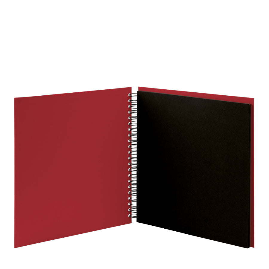r-ssler-s-o-h-o-spiral-fotoalbum-blanko-31x30cm-60-schwarze-seiten-rot image 2