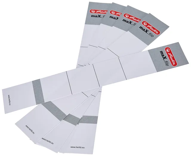 herlitz-9743154-r-ckenschild-30x190-mm-f-r-5-cm-ordner-wei-10-st-ck image 1