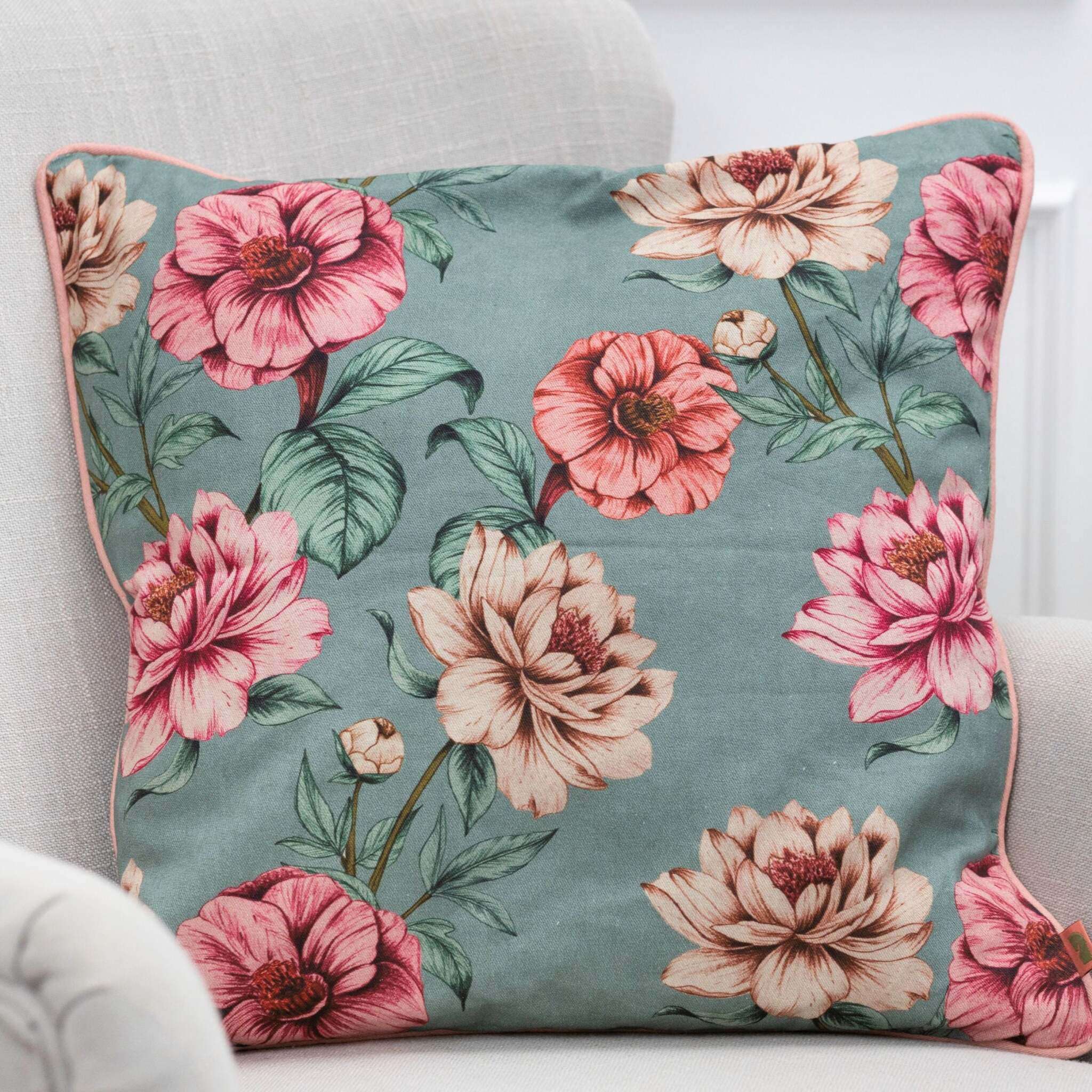 r-ssler-valentina-floral-kissenh-lle-400x400-mm-baumwolle-karomuster image 2