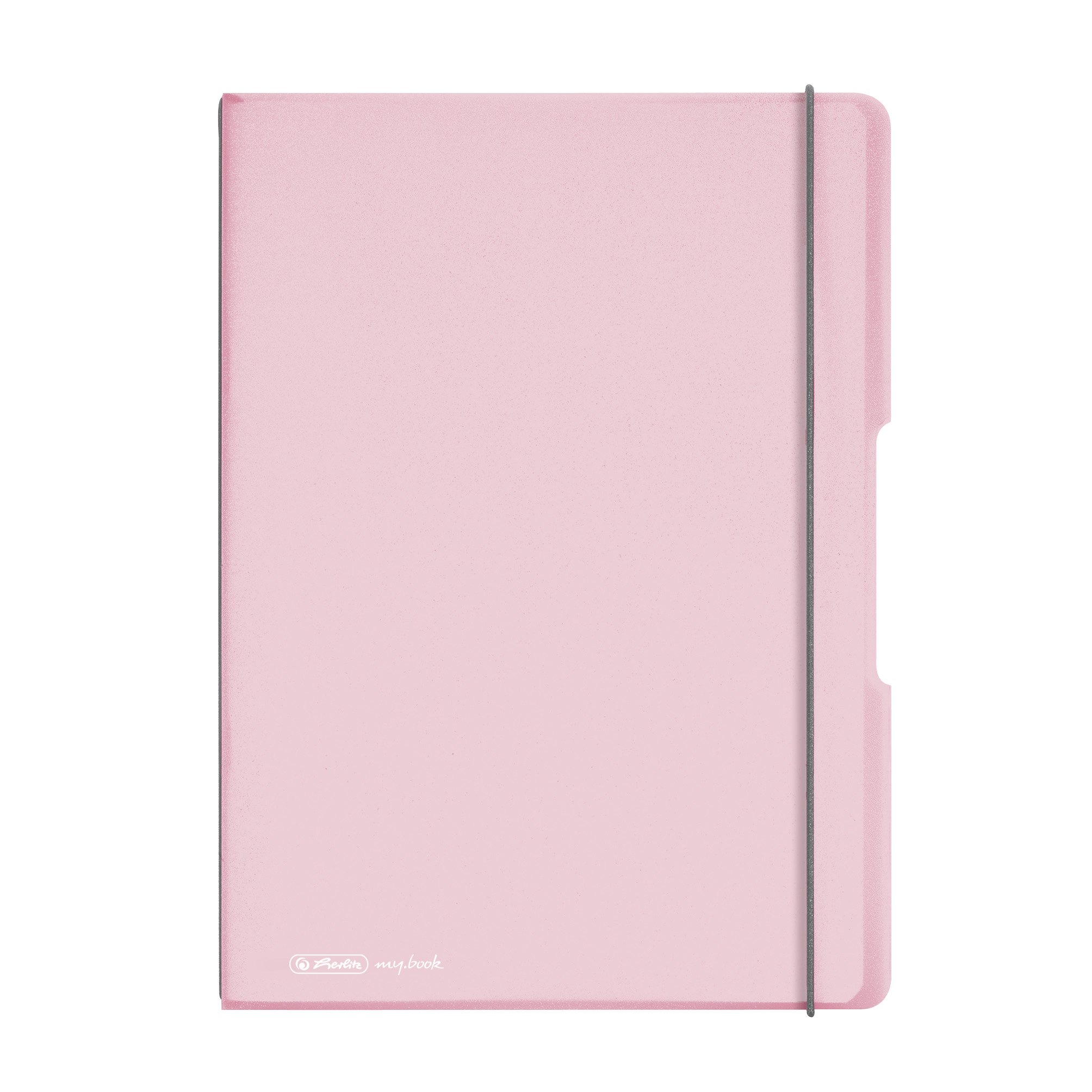 herlitz-my-book-flex-notizheft-a4-pp-wechselcover-verschlussgummi-rose-transpare image 2