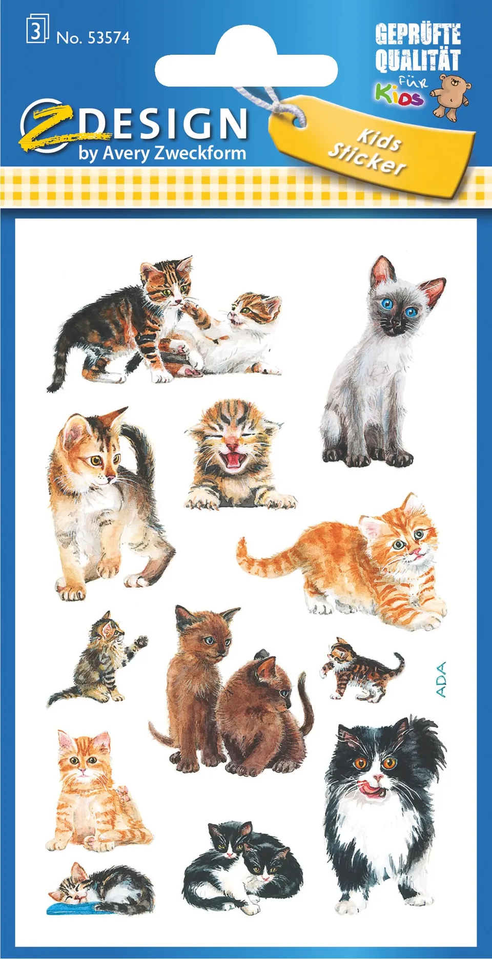 avery-zweckform-z-design-53574-kinder-sticker-katzen-36-aufkleber image 1