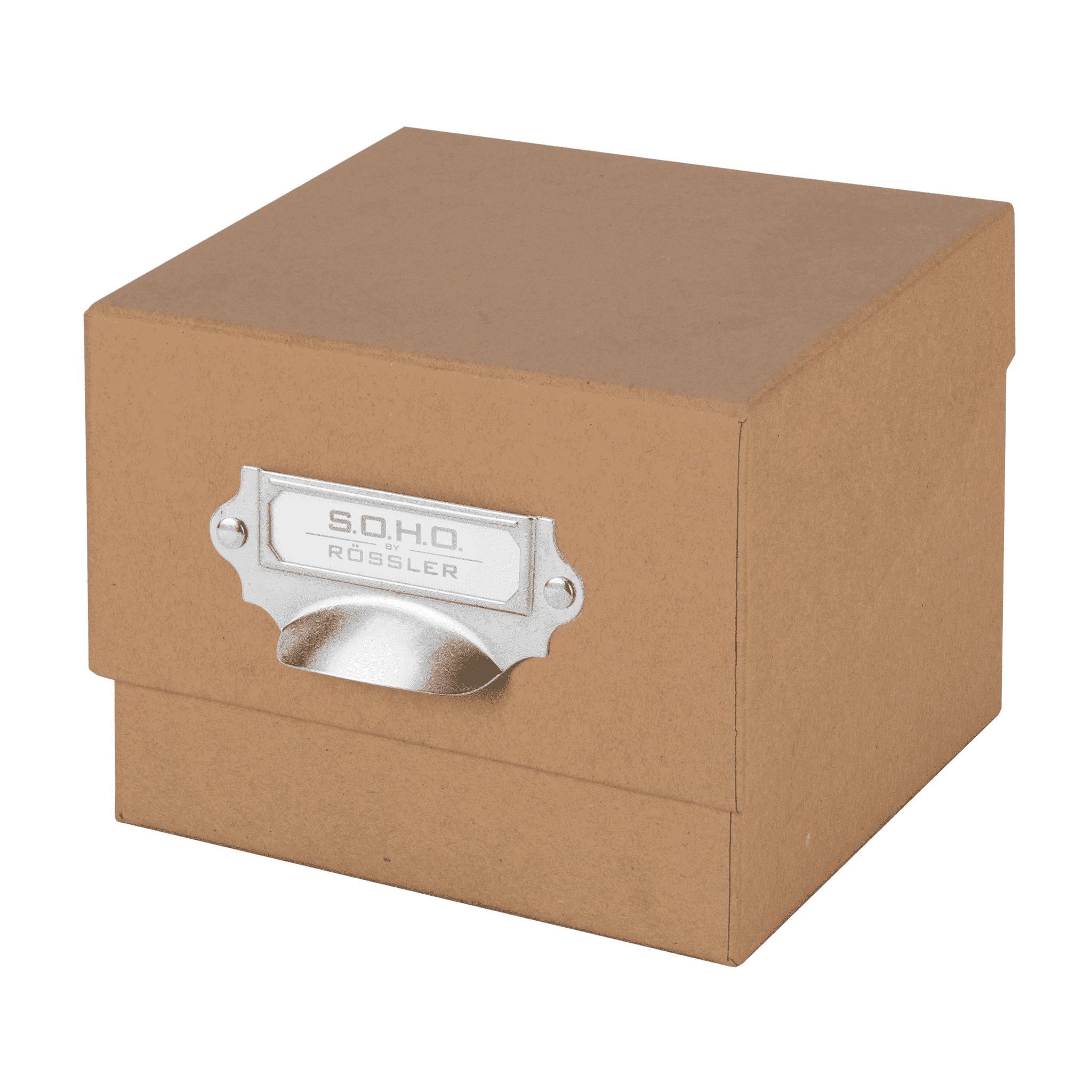 r-ssler-s-o-h-o-box-mit-deckel-f-r-fotos-karteikarten-a6-kraft-16-7x12-5cm image 1