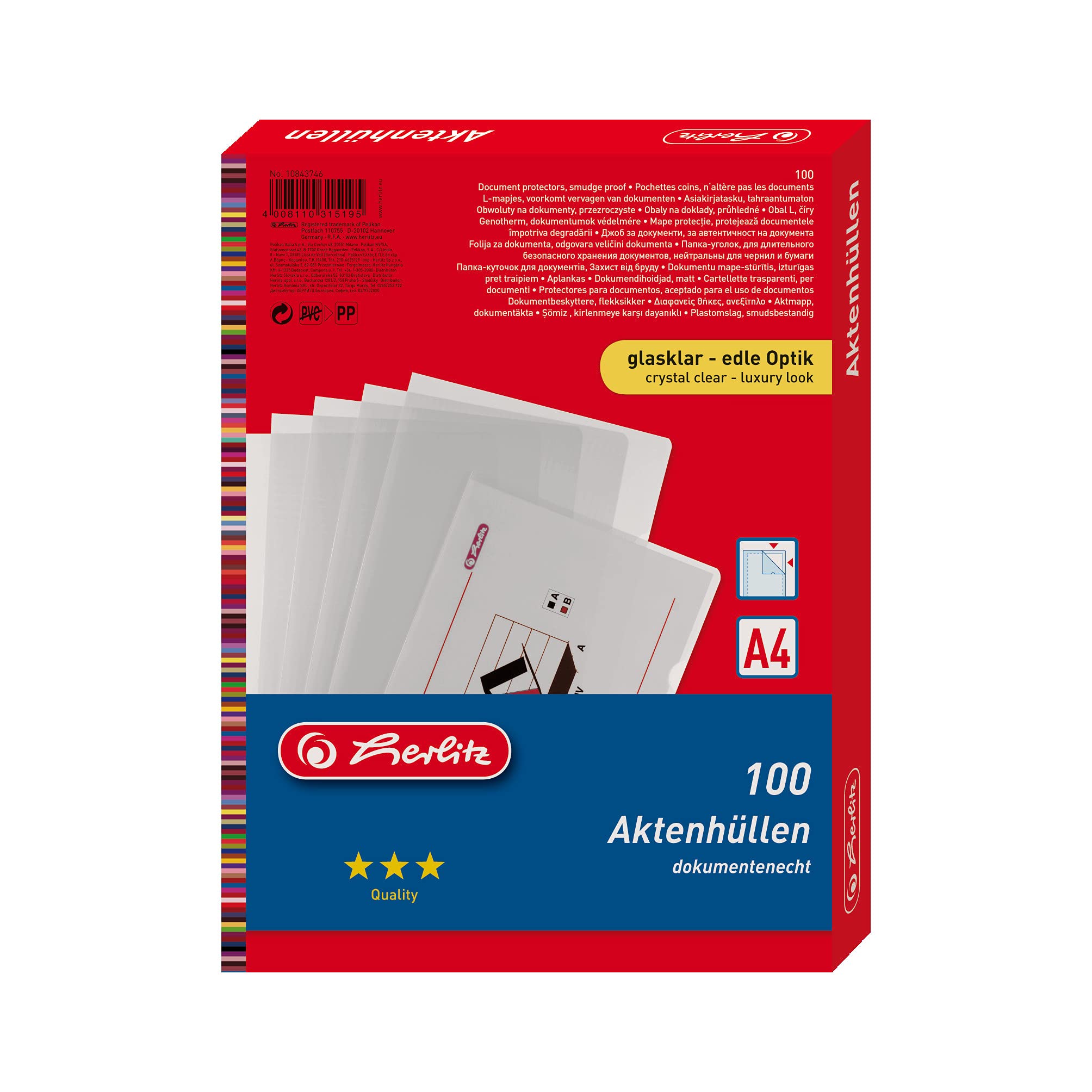 herlitz-aktenh-lle-a4-glasklar-dokumentenecht-100-st-ck image 5