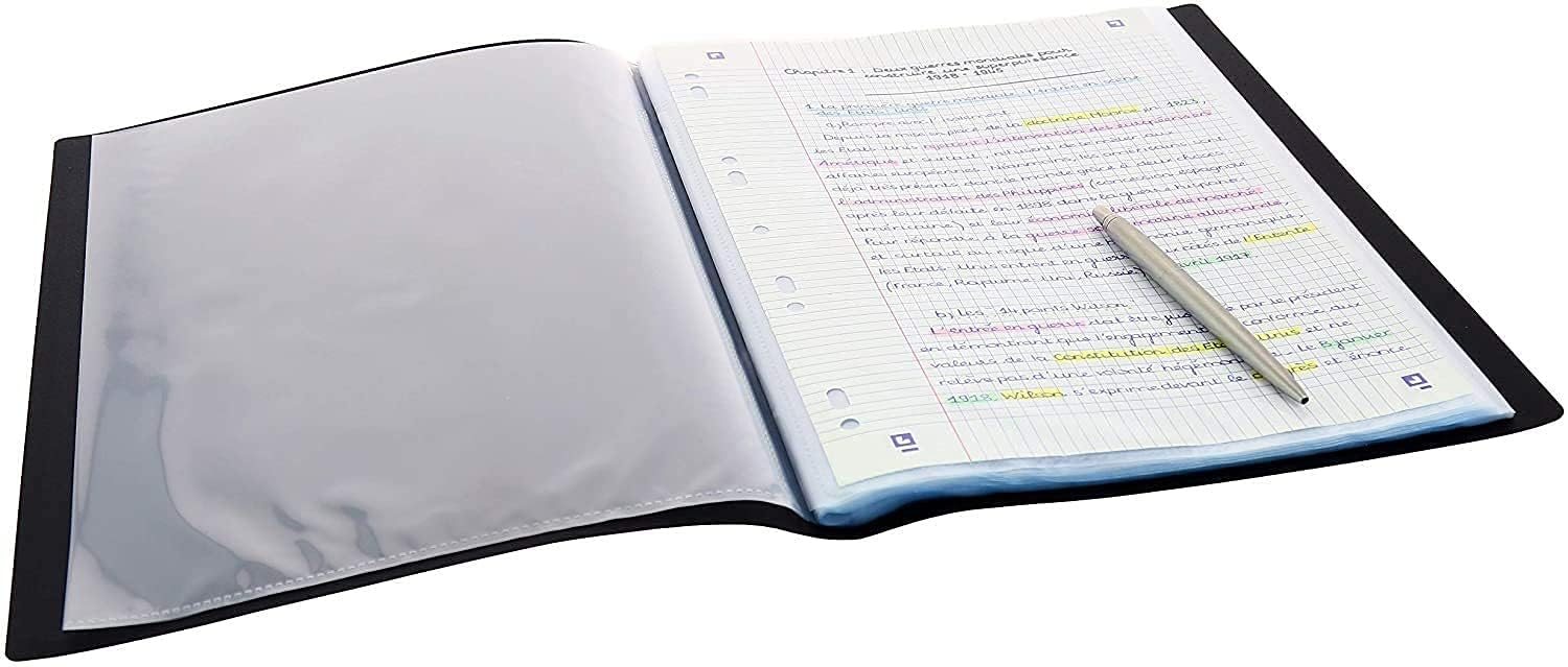 oxford-polyvision-sicht-buch-a4-pr-sentations-mappe-mit-40-h-llen-transparent image 4