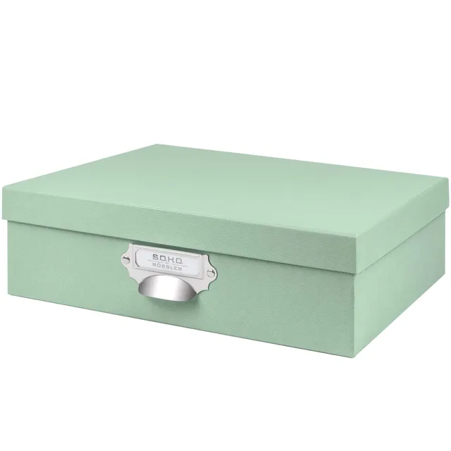 r-ssler-s-o-h-o-aufbewahrungsbox-mit-deckel-a4-mint image 1