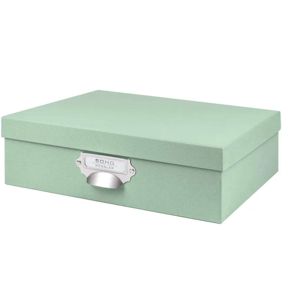 r-ssler-s-o-h-o-aufbewahrungsbox-mit-deckel-a4-mint image 1
