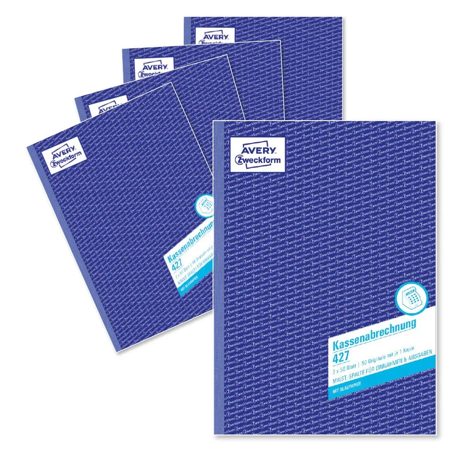 avery-zweckform-427-5-kassenabrechnung-a4-2x50-blatt-5er-pack image 1