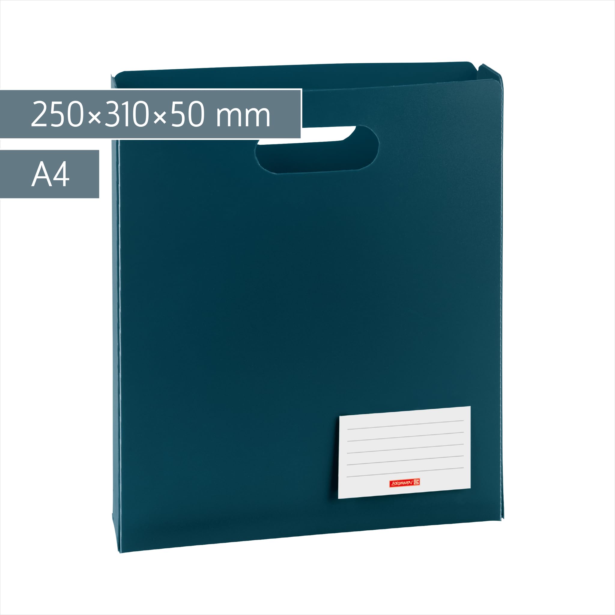 brunnen-heftbox-a4-denim-heftmappe-aus-pp-250-x-310-x-50-mm-mit-namensschild image 2