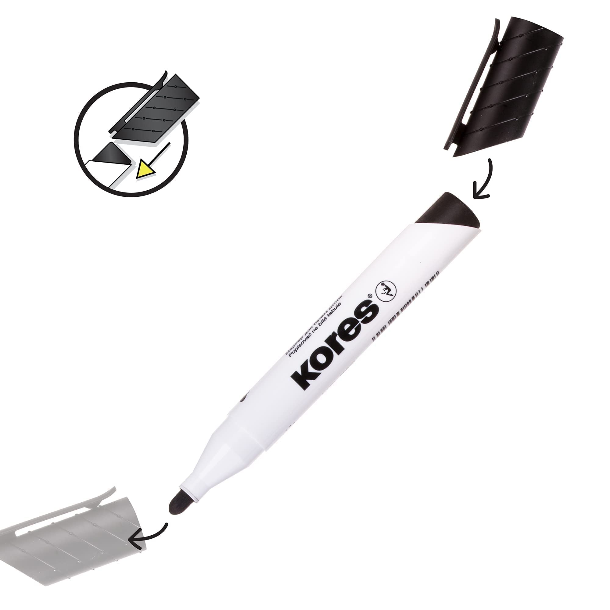 kores-k-marker-xw1-whiteboard-marker-rundspitze-4-farben-set image 7