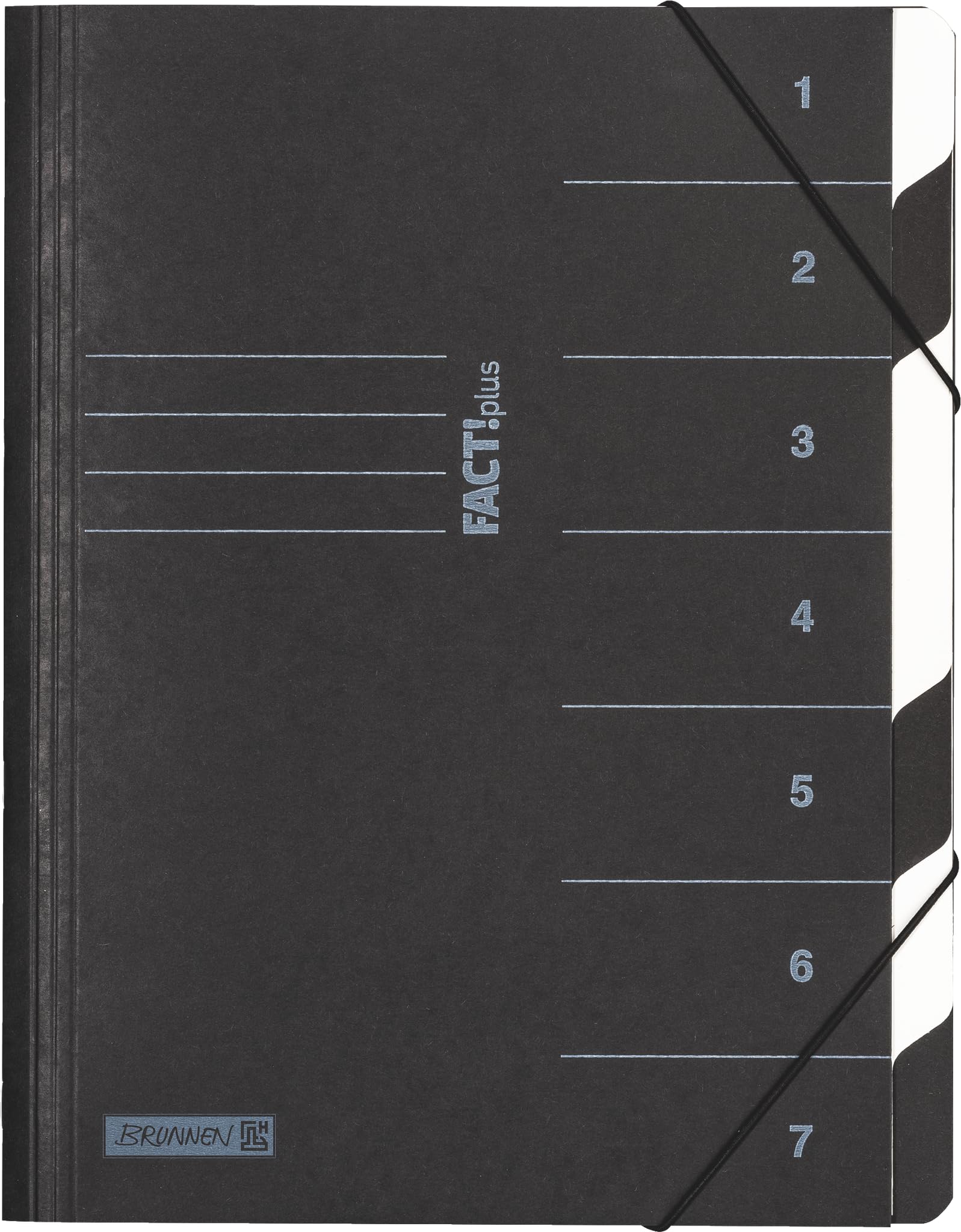 brunnen-ordnungsmappe-factplus-a4-schwarz-7-f-cher image 1