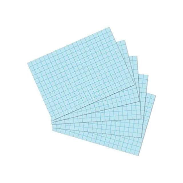 herlitz-karteikarten-a7-kariert-blau-10-6-x-7-5-cm-100-st-ck image 1