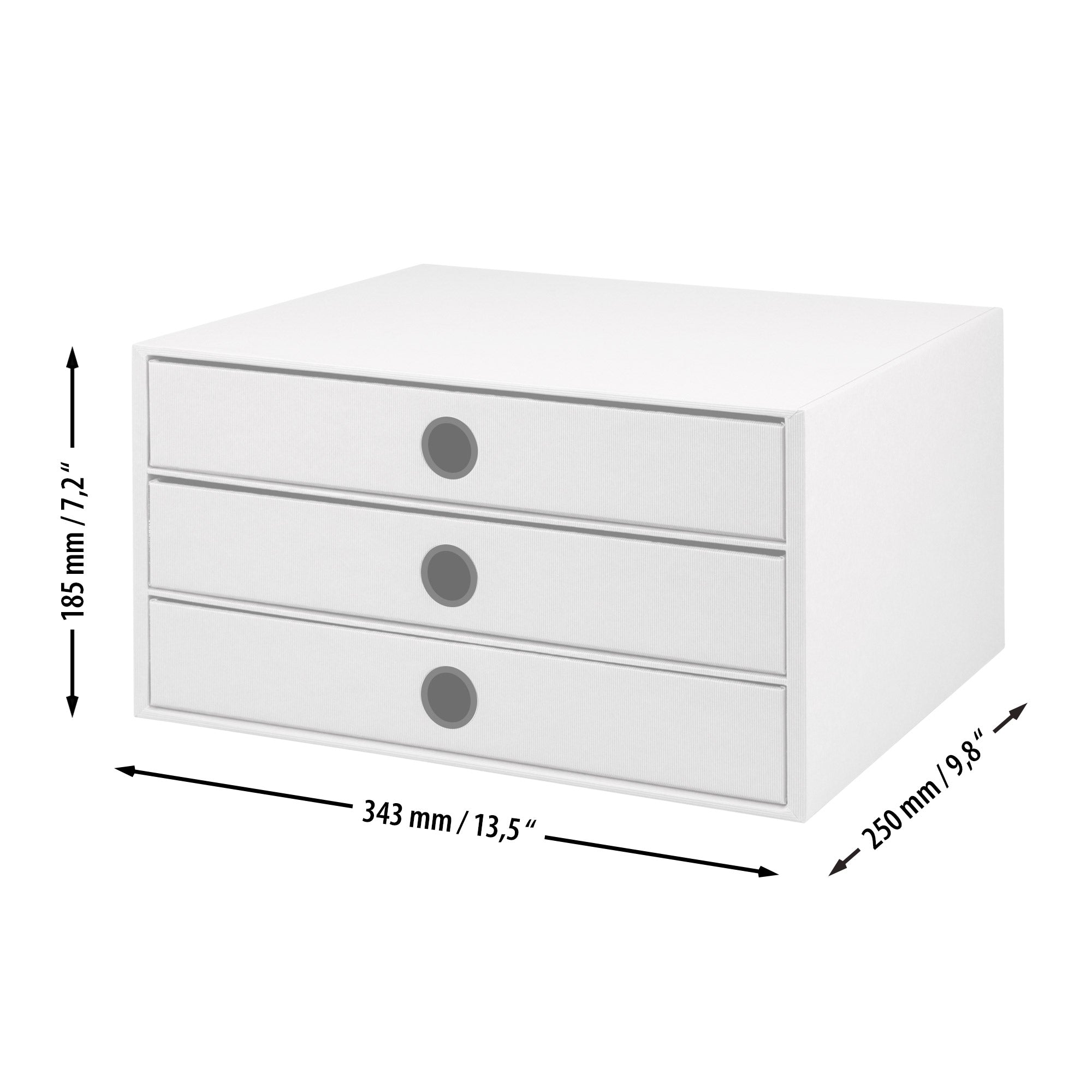 r-ssler-s-o-h-o-schubladenbox-a4-querformat-3-f-cher-schwarz image 5