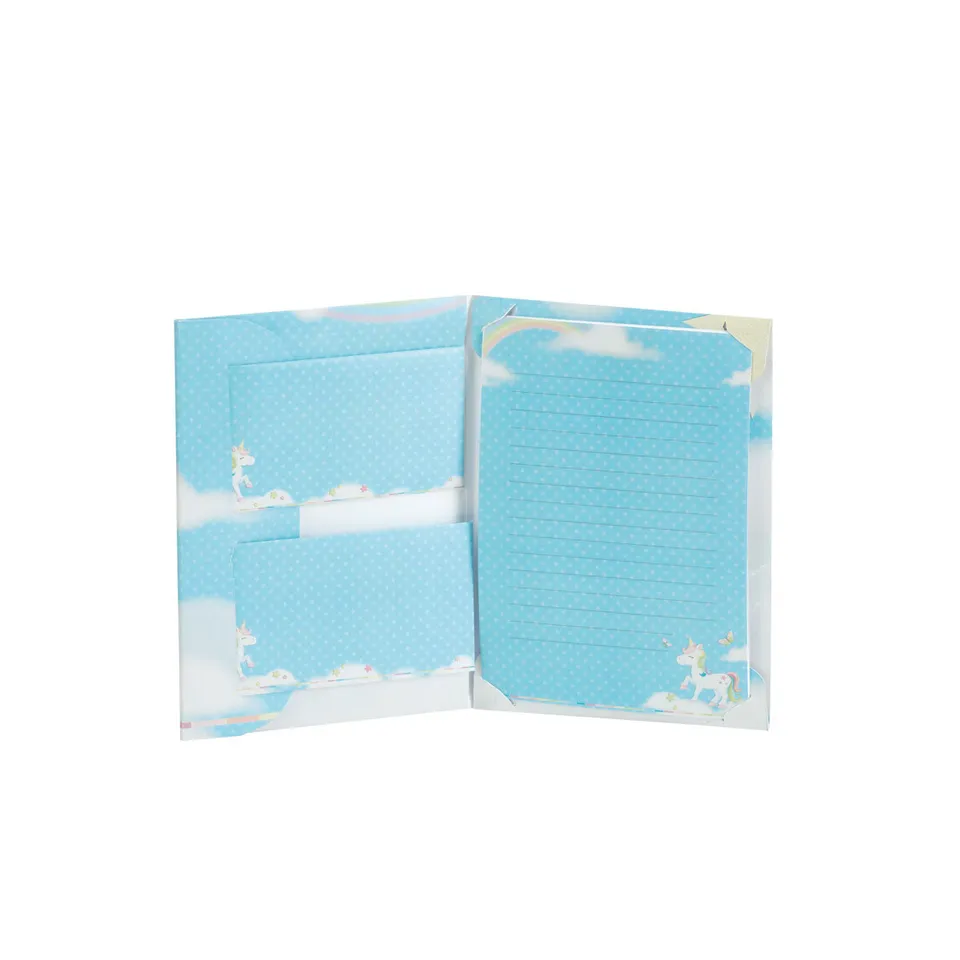 r-ssler-paperado-kinder-briefpapier-set-tiermotiv-einhorn-10-st-ck image 1