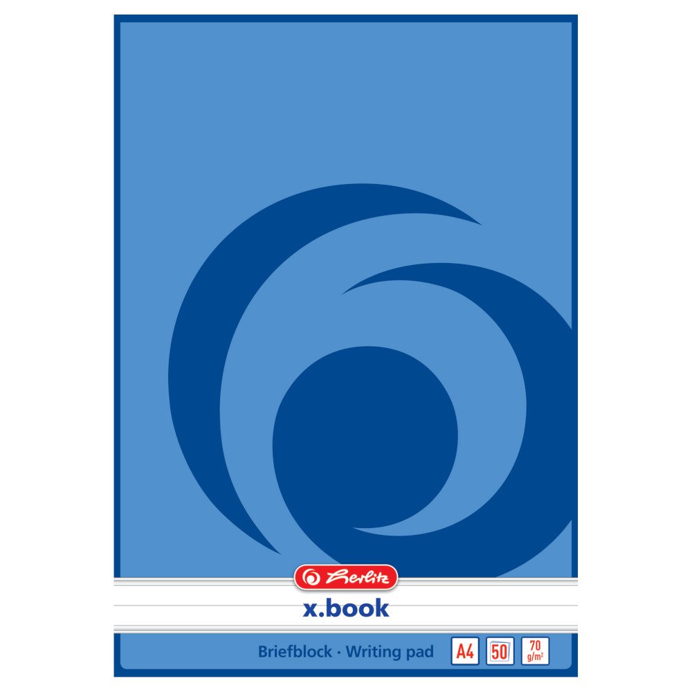 herlitz-briefblock-x-book-a4-liniert-100-blatt-ungelocht-10-st-ck image 1