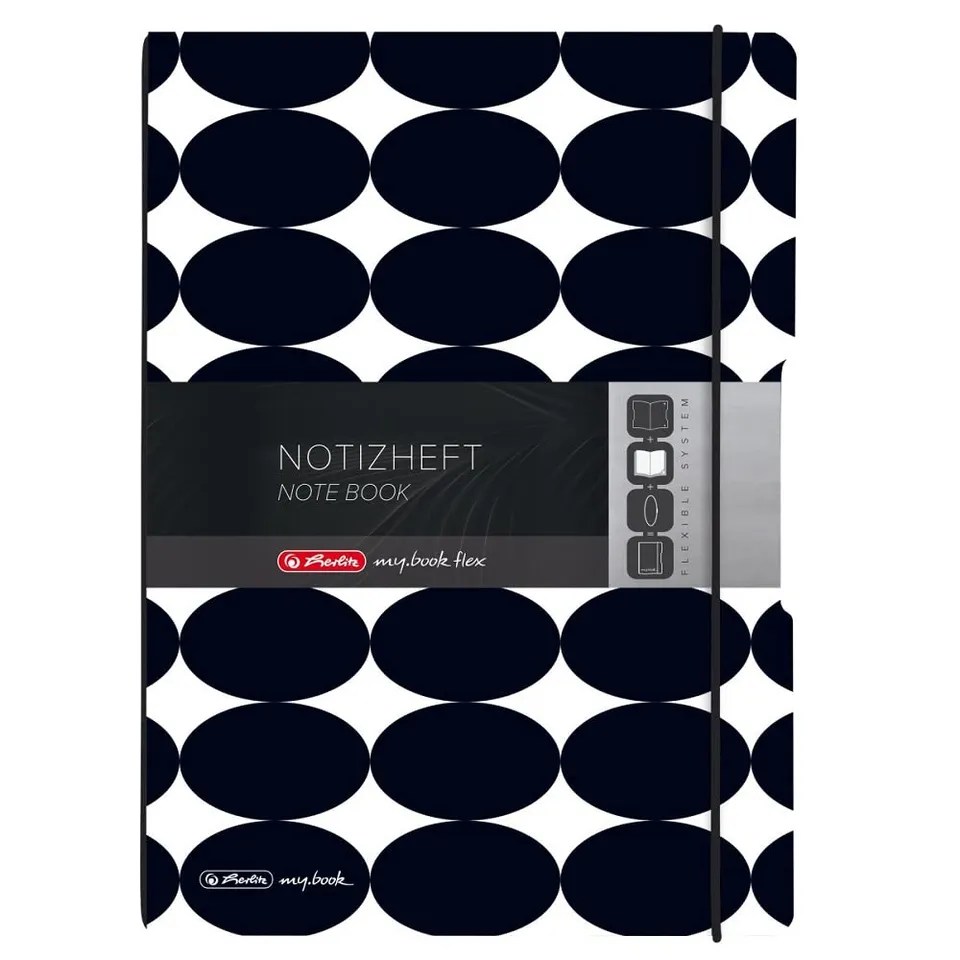 herlitz-my-book-flex-notizheft-a4-punktiert-just-black-40-blatt image 1