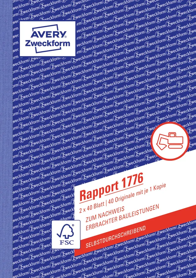 avery-zweckform-1776-rapport-a5-selbstdurchschreibend-2x40-blatt-wei-gelb image 1