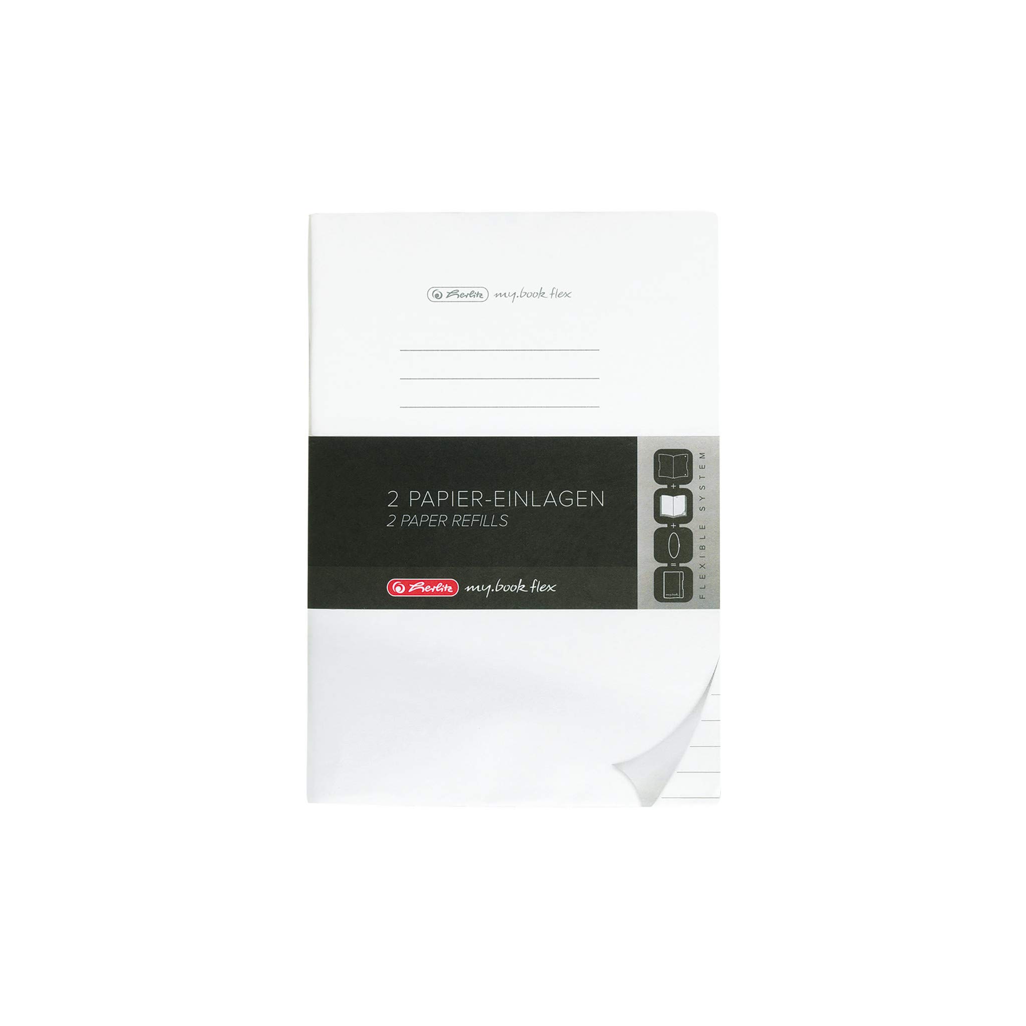 herlitz-50034093-refill-f-r-notizheft-flex-a4-liniert-2-x-40-blatt image 1