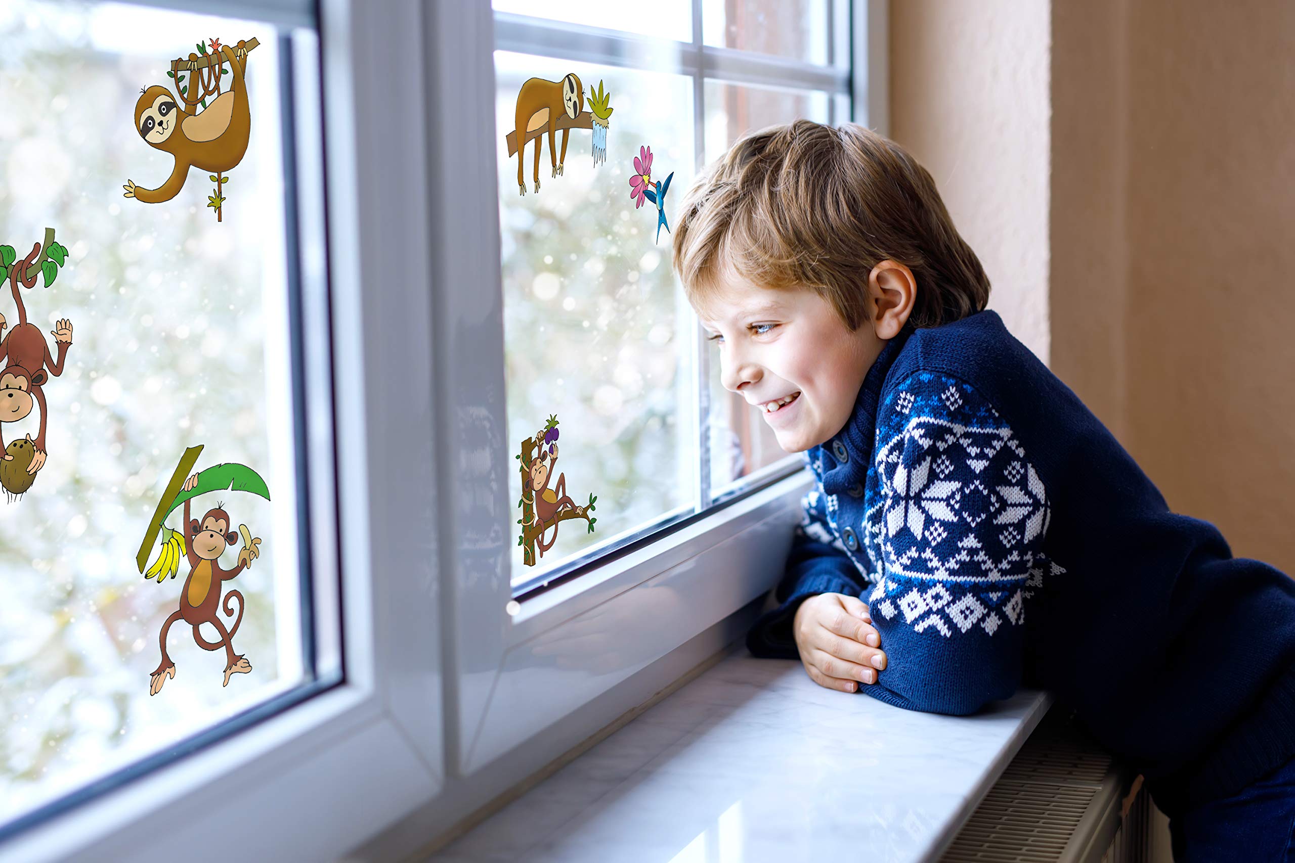 avery-zweckform-54993-fensterbilder-dschungel-selbstklebend-mehrfarbig-10-st-ck image 5