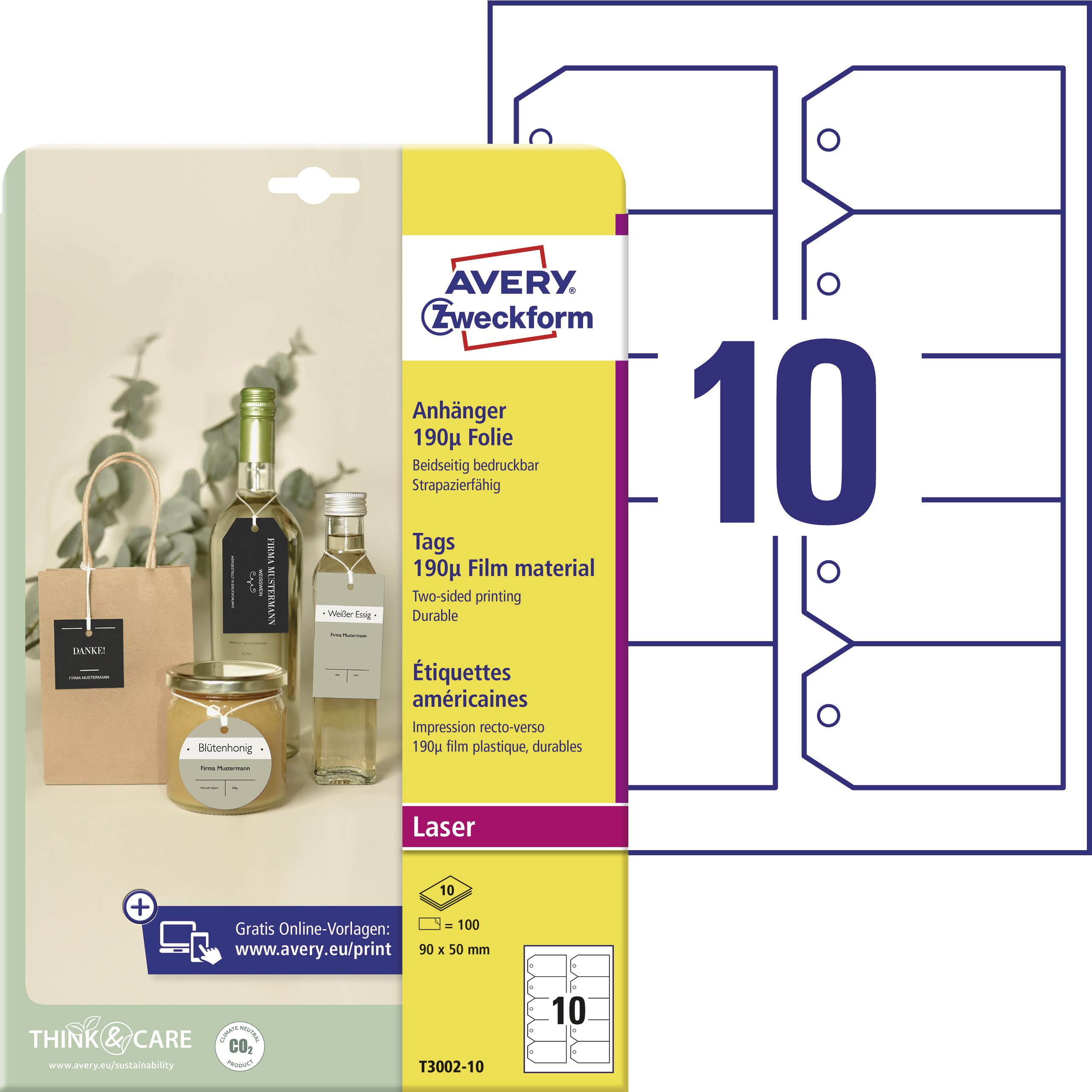 avery-zweckform-t3002-10-anh-nger-90x50mm-100-st-ck-wei-inkl-schn-re image 1