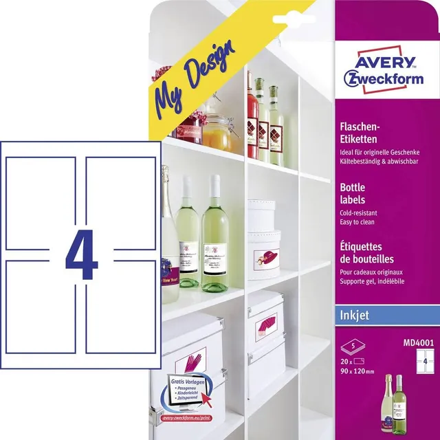 avery-zweckform-md4001-flaschenetiketten-120x90-mm-wei-20-st-ck image 1