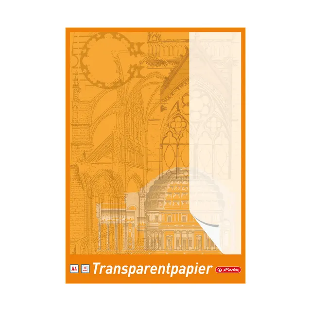herlitz-transparentpapierblock-a4-30-blatt-60-g-m image 1
