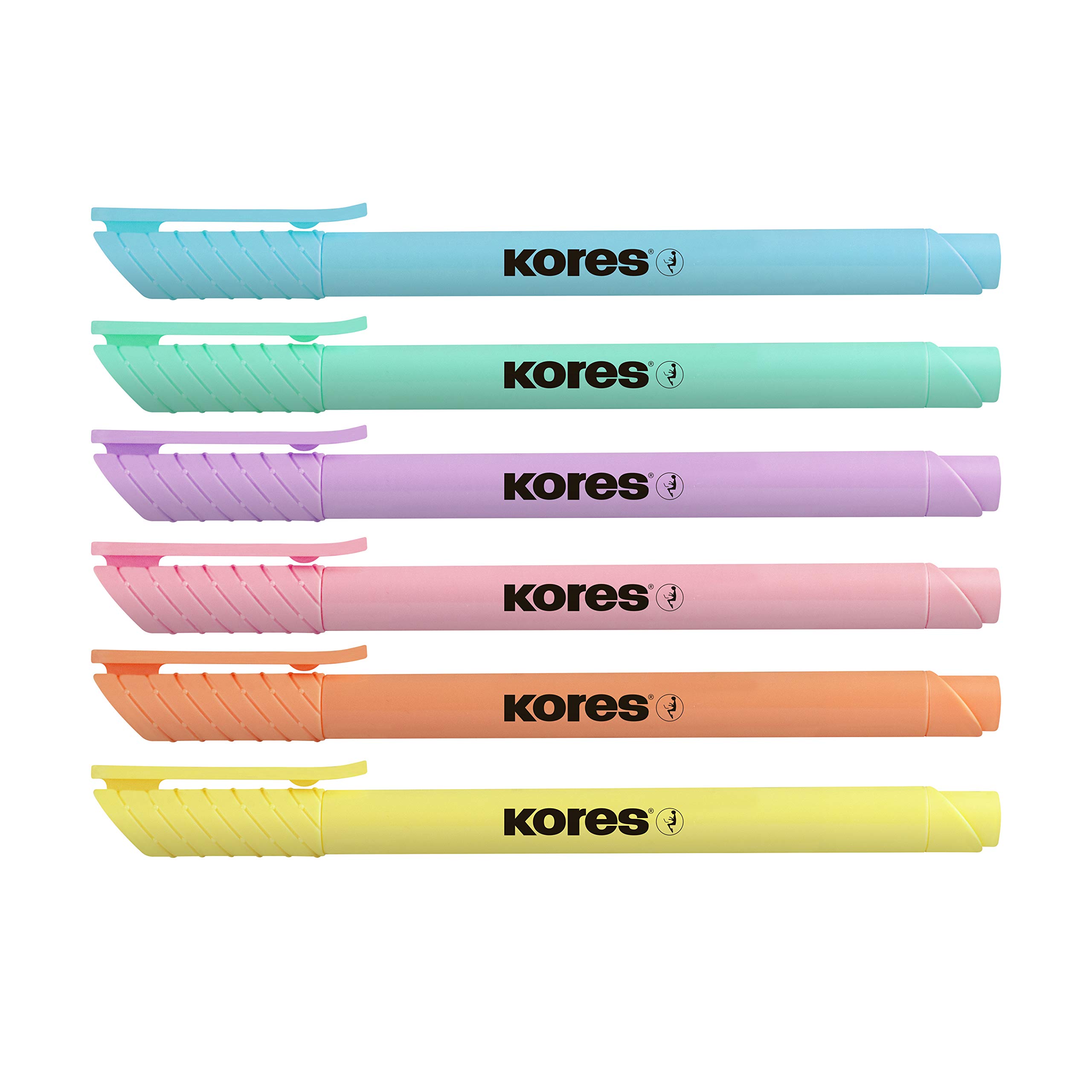 kores-high-liner-pastell-textmarker-6er-set-keilspitze image 6