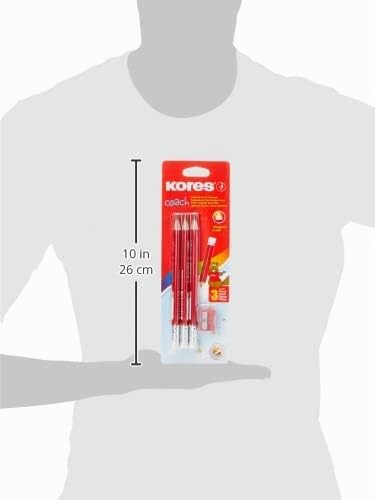kores-coach-bleistift-dreieckig-2-hb-3er-pack-mit-spitzer image 8