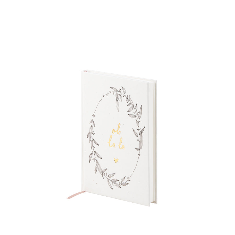 r-ssler-bullet-journal-a5-dot-grid-oh-la-la-mit-goldfolie image 1