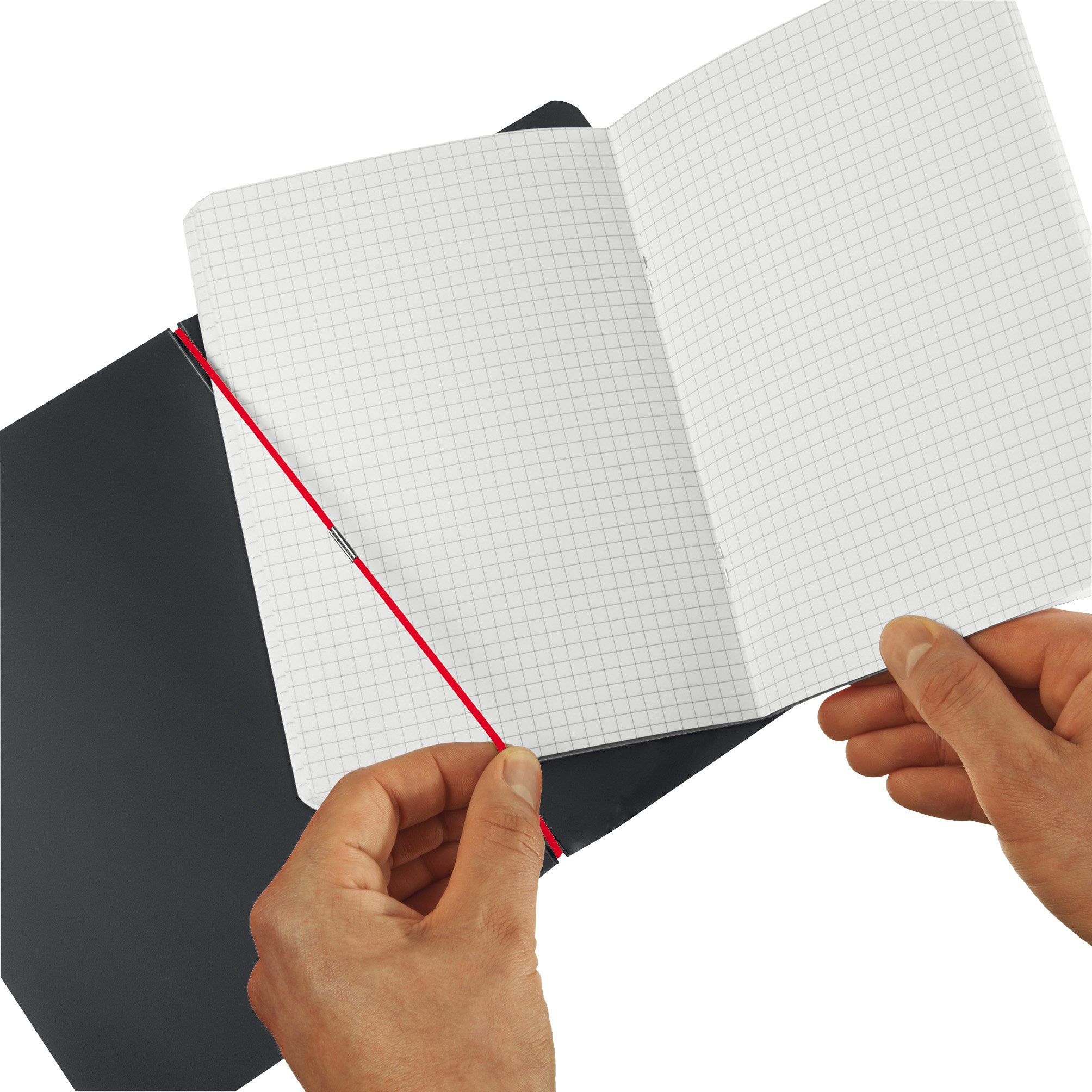 herlitz-notizheft-my-book-flex-a6-kariert-schwarzes-cover image 3