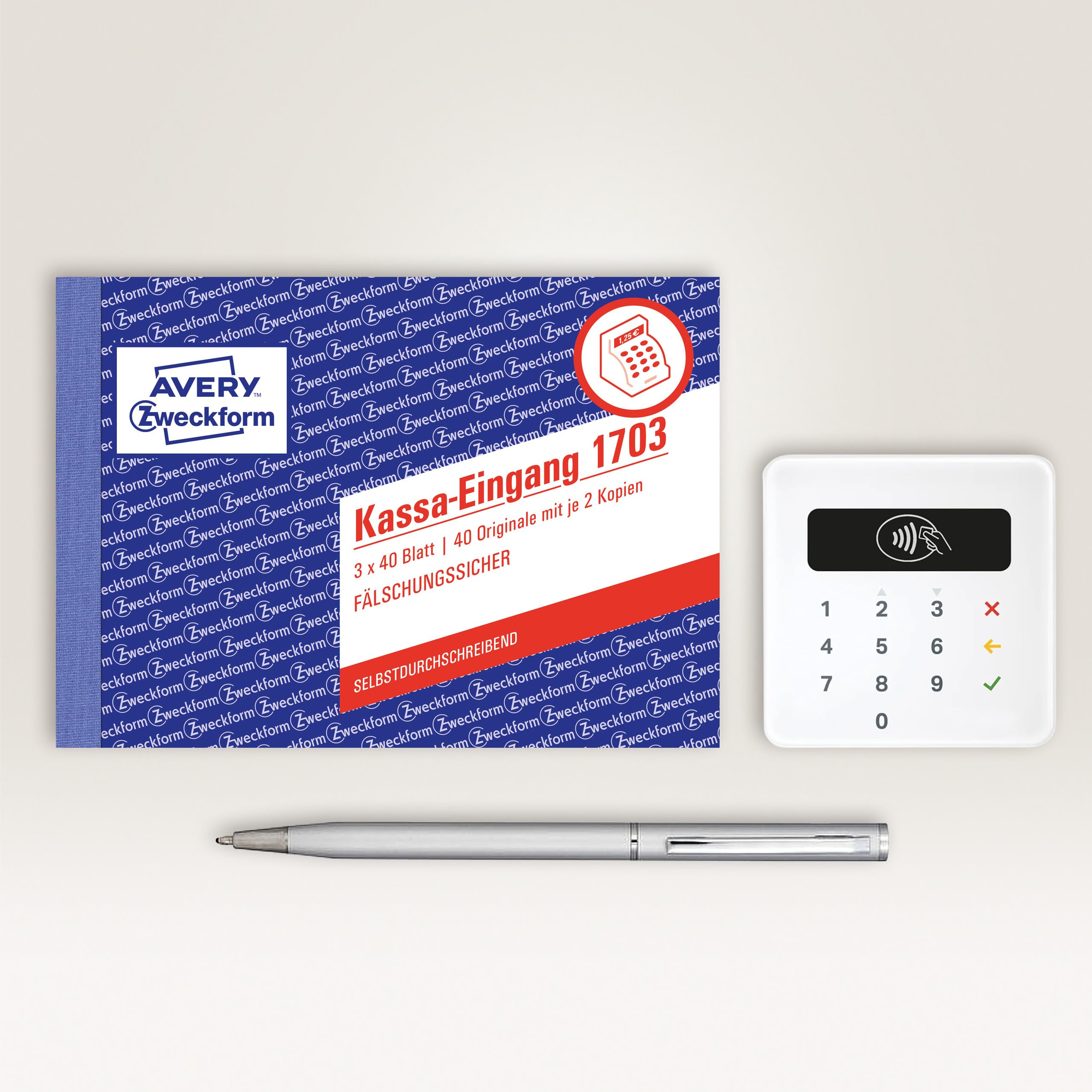 avery-zweckform-1703-kassa-eingang-formularbuch-a6-quer-selbstdurchschreibend-we image 2