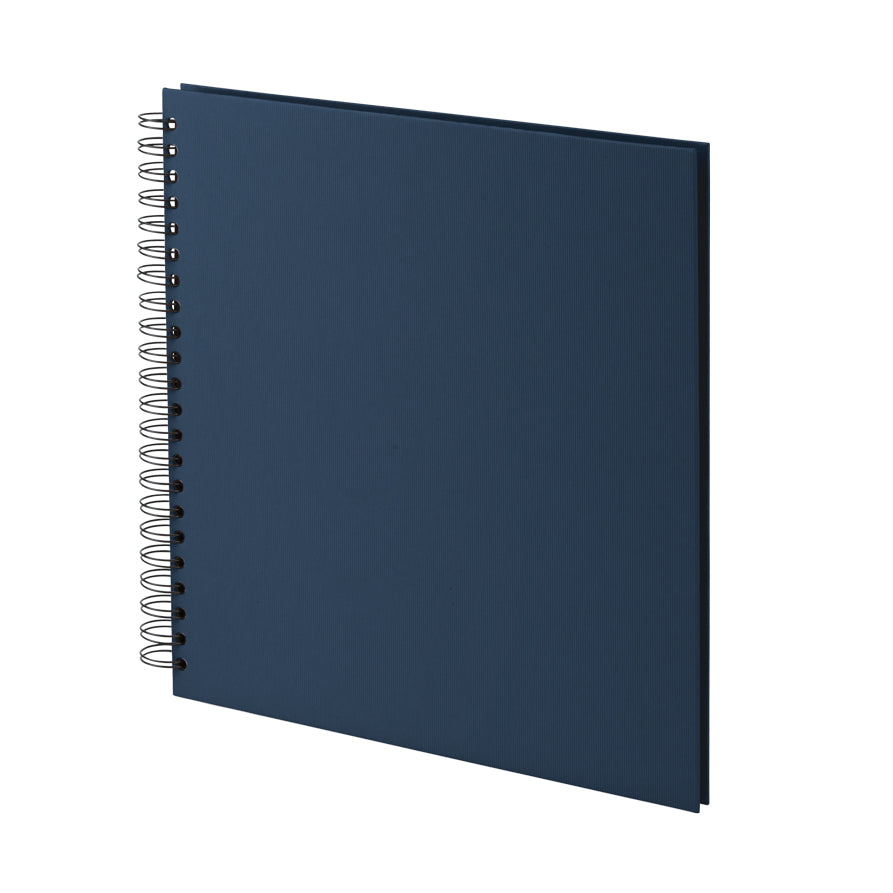 r-ssler-s-o-h-o-spiral-fotoalbum-blanko-31x30-cm-60-schwarze-seiten-navy-blau image 1