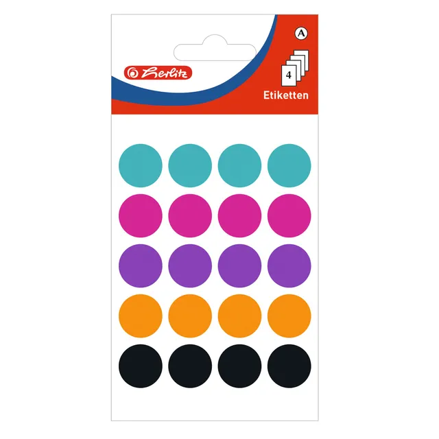herlitz-50034451-markierungspunkte-farbig-19-mm-10-x-80-st-ck image 1