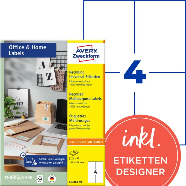 avery-zweckform-recycling-etiketten-lr3483-10-105x148-mm-naturwei-40-adressaufkl image 1