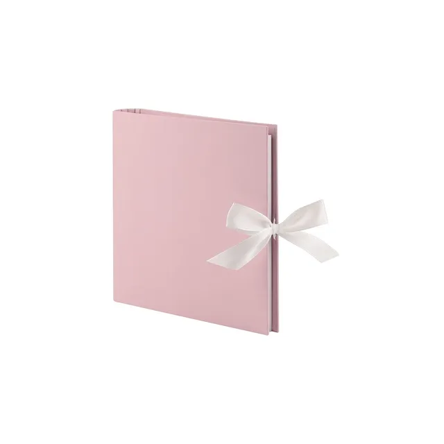 r-ssler-s-o-h-o-fotoringbuch-mit-schleife-26x22cm-50-seiten-nachf-llbar-rose image 1