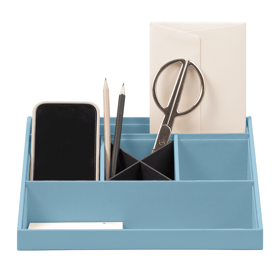 r-ssler-s-o-h-o-schreibtisch-organizer-mit-5-f-chern-denim image 1