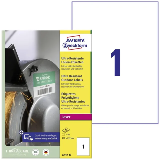 avery-zweckform-l7917-40-folienetiketten-210x297mm-wei-extrem-starkklebend-40-bl image 1