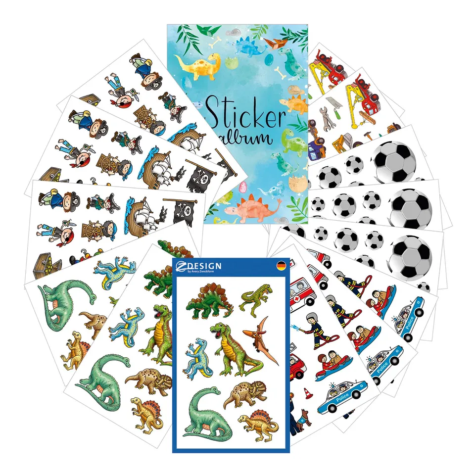 avery-zweckform-59986-z-design-kinder-sticker-jungen-160-stk-album image 1