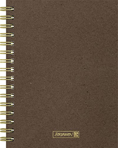 brunnen-wire-natural-notizbuch-a5-dotted-96-blatt-hardcover-chocolate image 2