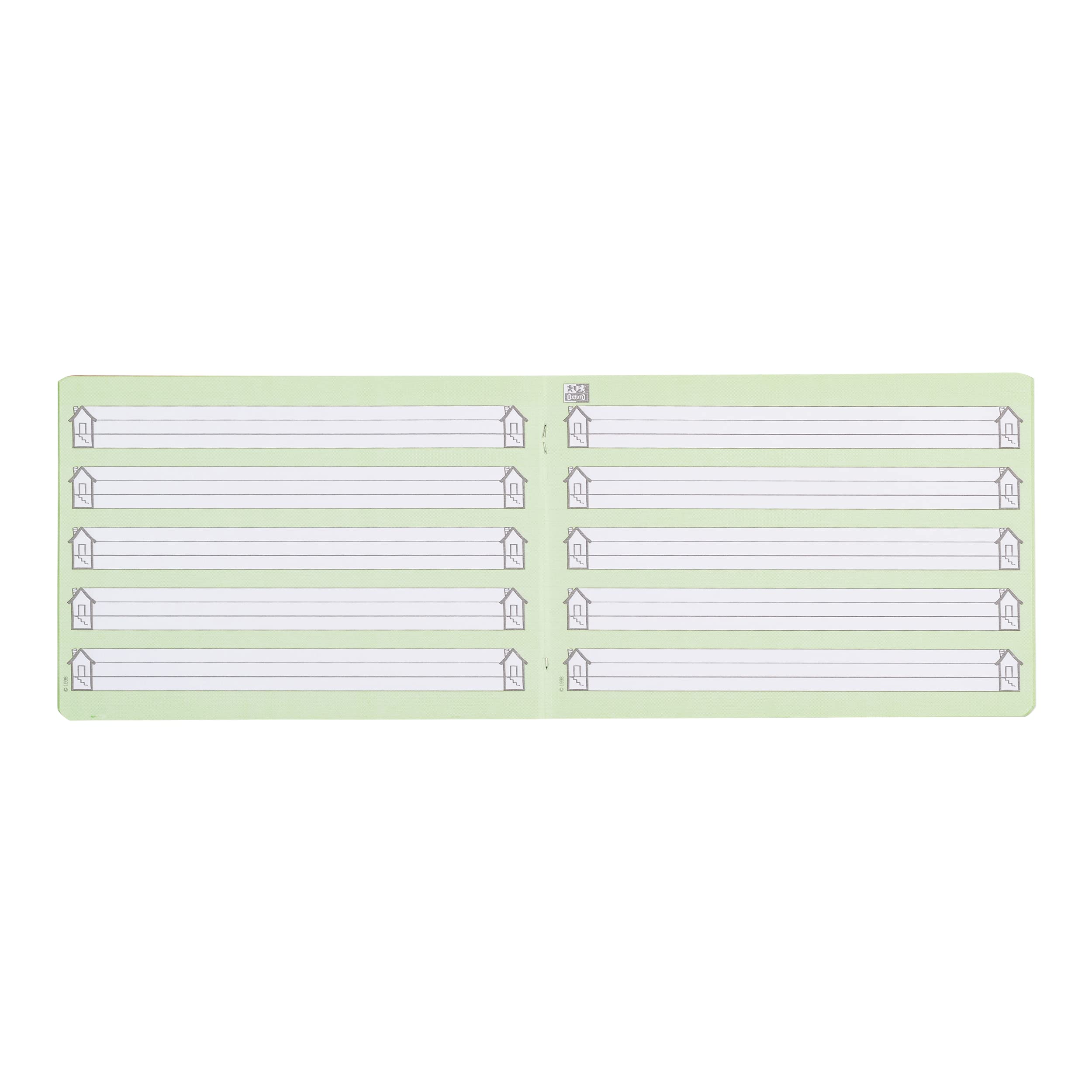oxford-schreibheft-a5-lineatur-0-gr-n-16-blatt-10er-pack image 4