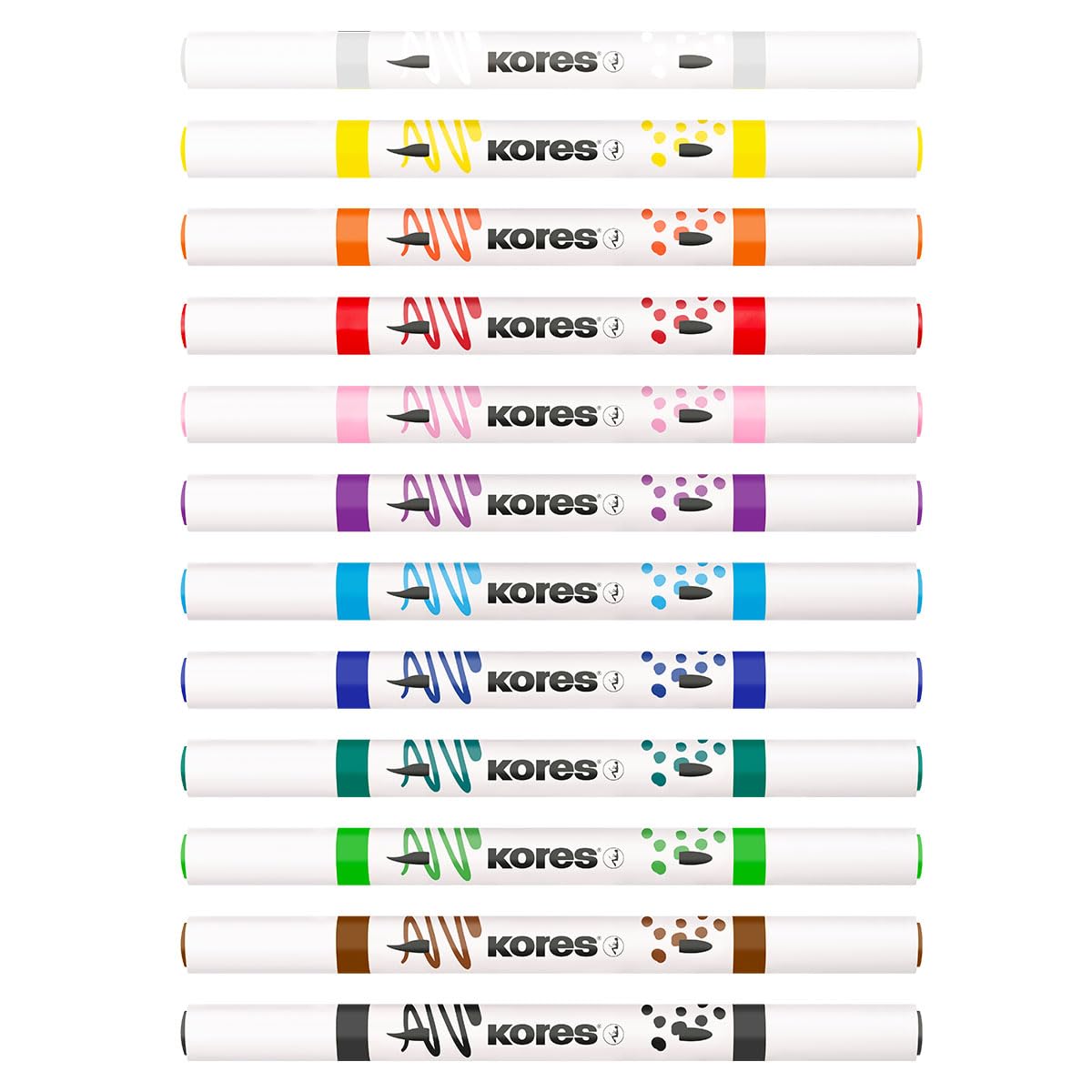 kores-kreative-marker-acryl-duo-tip-12-farben-pinsel-und-kegelspitze-12-st-ck image 4