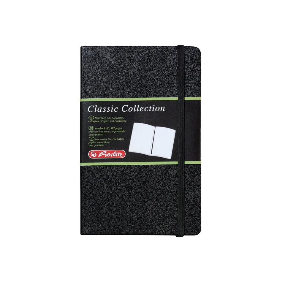 herlitz-my-book-classic-notizbuch-a6-blanko-schwarz-lederoptik-96-blatt image 1