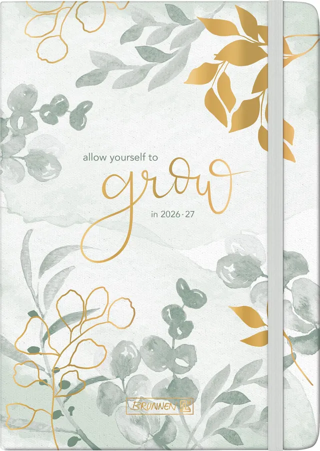 brunnen-sch-lerkalender-2026-2027-bloom-a5-textil-hardcover image 1