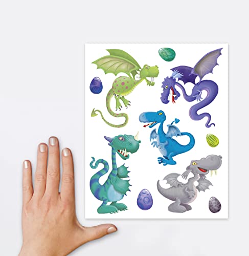 avery-zweckform-54992-fensterbilder-drachen-selbstklebende-fenstersticker-9-st-c image 8