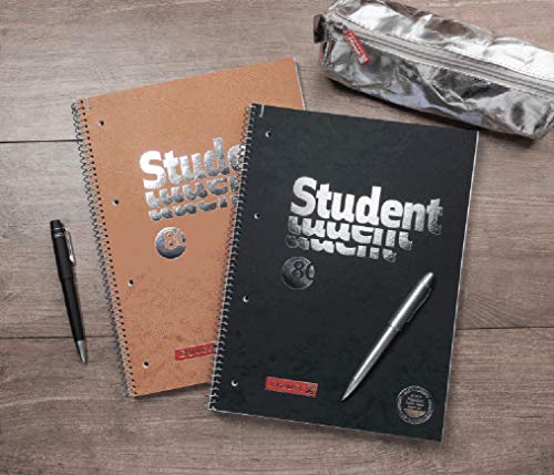 brunnen-collegeblock-premium-student-fact-plus-a4-liniert-80-blatt-schwarz image 6