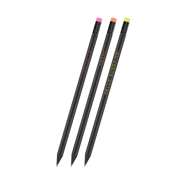 r-ssler-bleistift-neon-3er-set-pink-orange-gelb-mit-radiergummi image 1