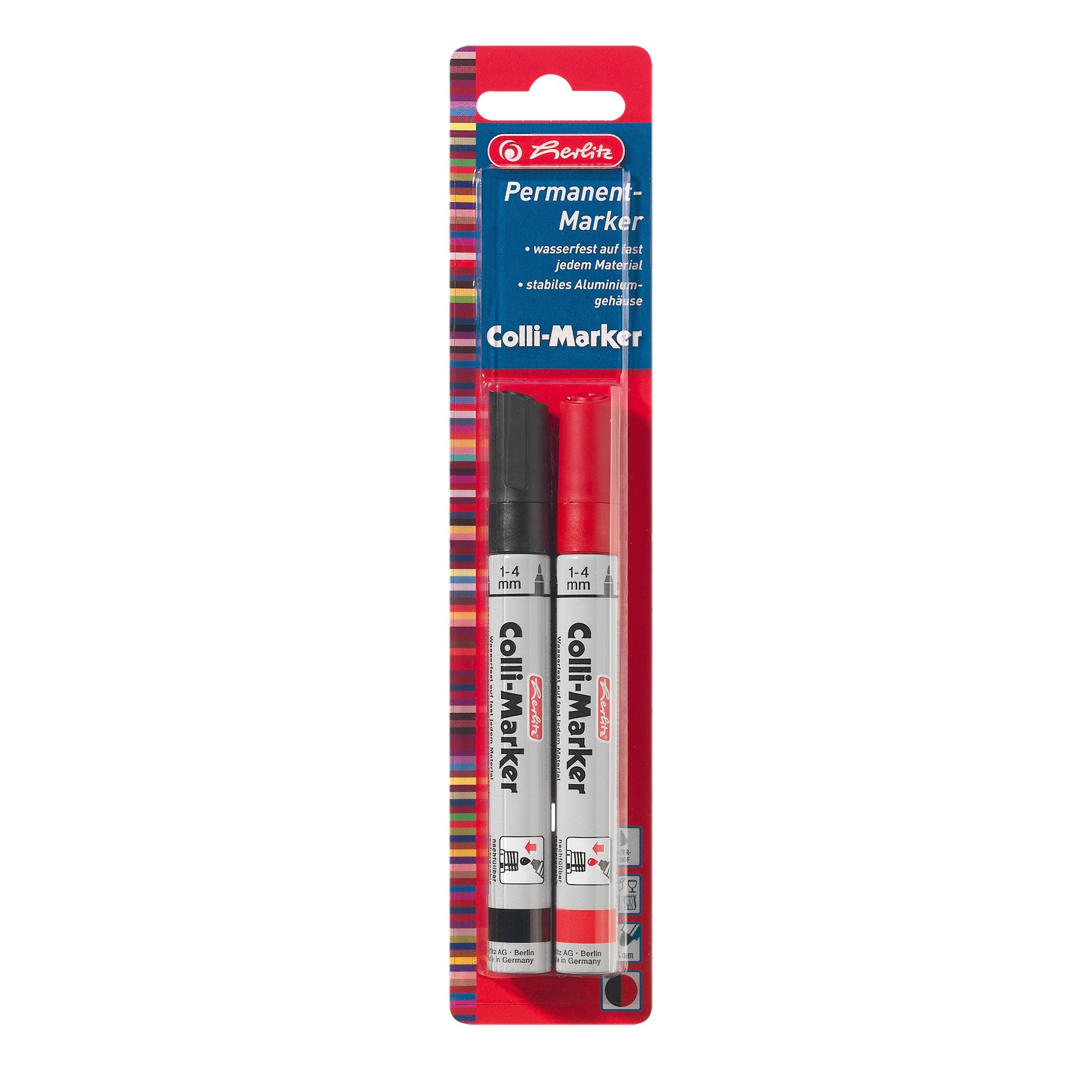 herlitz-colli-marker-1-4-mm-sortiert-schwarz-rot-2-st-ck image 1