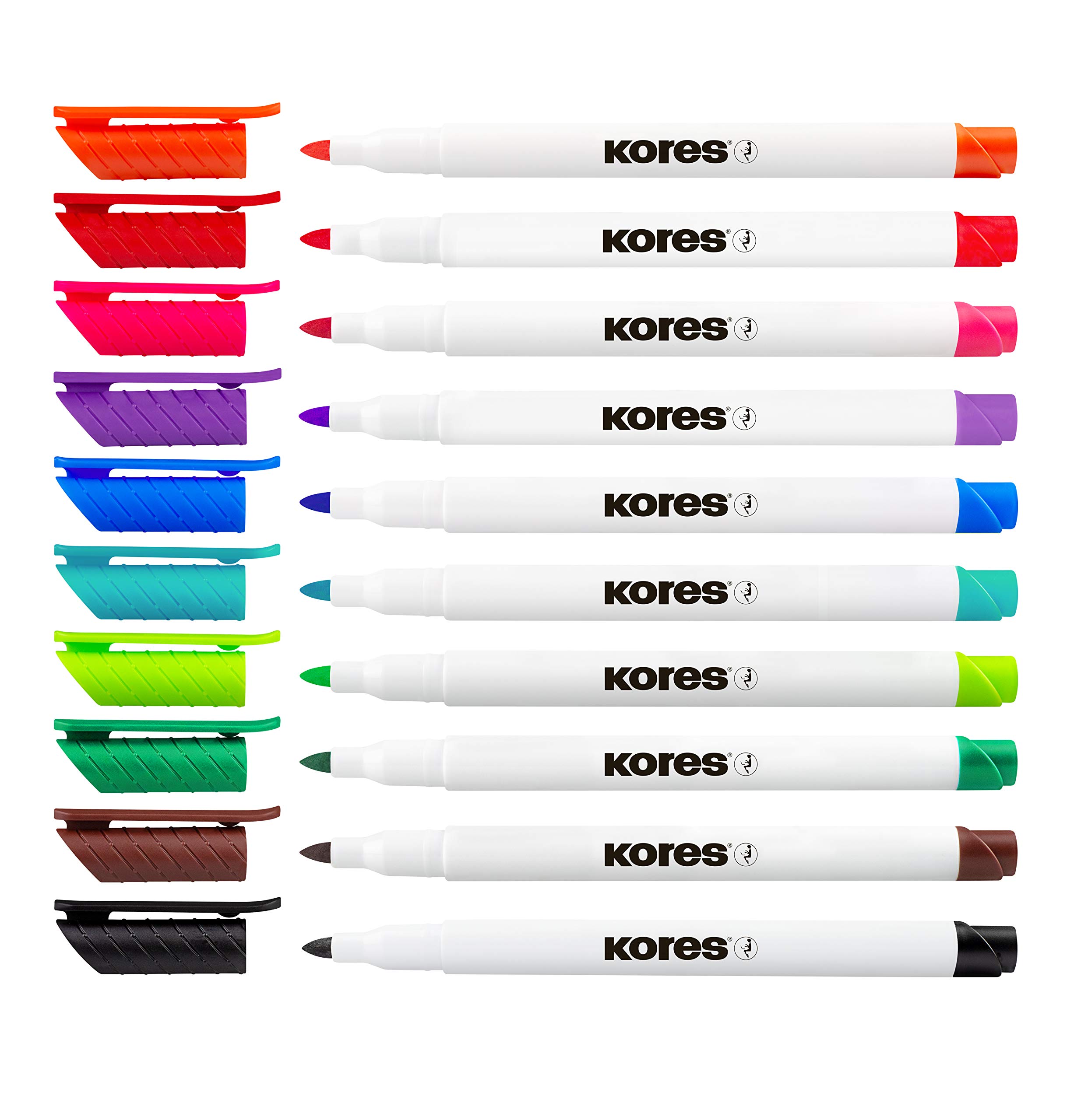 kores-k-marker-whiteboardmarker-fein-4-farben-trocken-abwischbar image 3