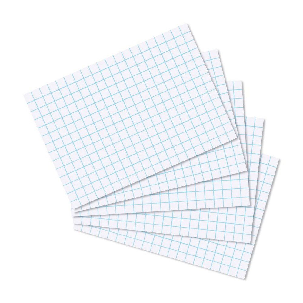 herlitz-karteikarten-a8-7-5-x-5-2-cm-kariert-wei-100-st-ck image 1